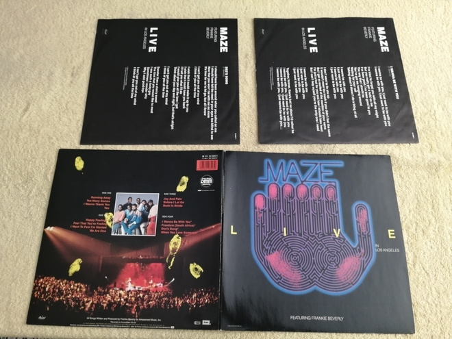 MAZE FEATURING FRANKIE BEVERLY - Live In Los Angeles LP