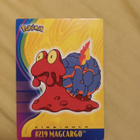 Magcargo #219 Pokemon 2001 Topps Johto Champions card - pikkukuva 1