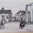 Porvoo, Mellangatan, piirrospk 1980, taittopk, käyt. - pikkukuva 1