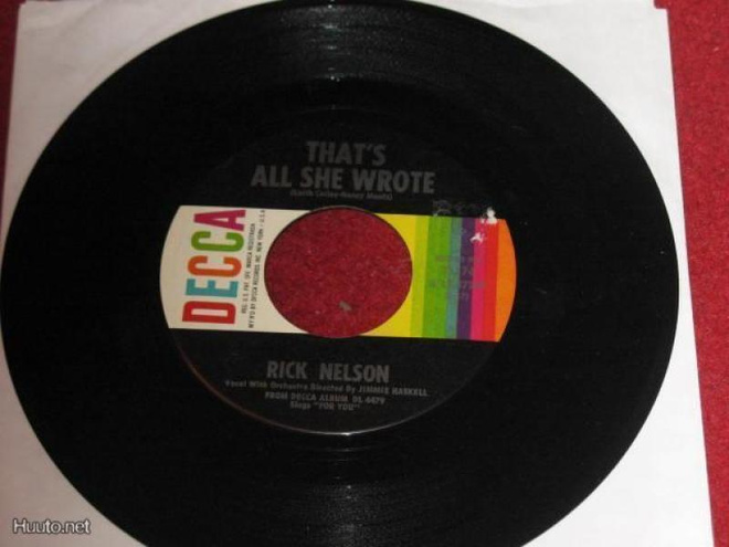 RICKY NELSON - For You - single USA orig.1963 rockabilly EX