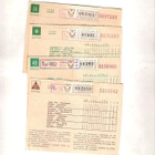 Veikkaus, vakiokupongin kannat, 4 kpl. , 1955 ja 3 x 1957. - pikkukuva 3