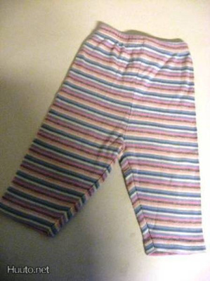 Trikoohousut, 68 cm, raidalliset