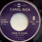 CAROL RICH  ::  TU VEUX PARTIR  ::  VINYYLI  7"    1988 - pikkukuva 4