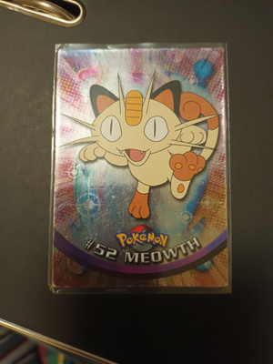 Meowth #52 Pokemon Topps TV Animation Edition FOIL card