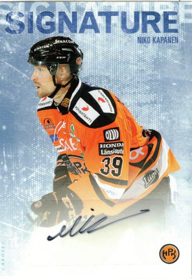 2016-17 CardsetNIKO KAPANEN HPK Signature nimmari