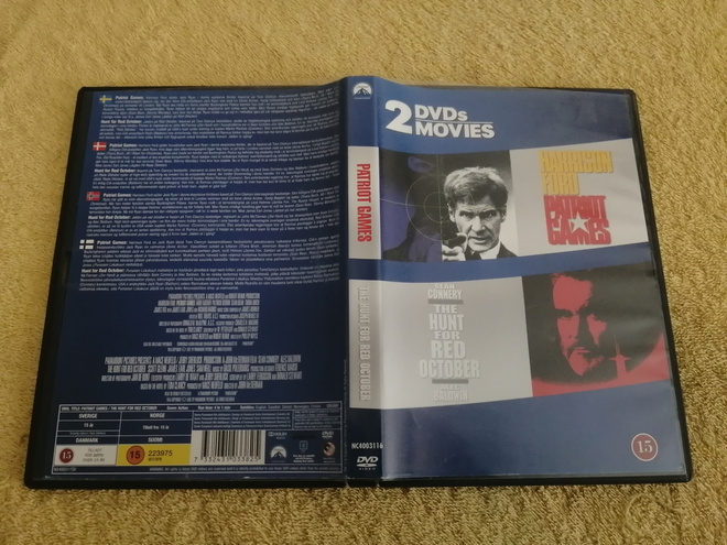 PATRIOT GAMES / THE HUNT FOR RED OCTOBER DVD