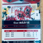 2026-27 Blueline Silver #196 Rami Määttä 44/200 Ässät - pikkukuva 2