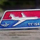 CCCR - TU 154. Ilmailumerkki. Halkaisija - 33mm. Hyväkuntoin - pikkukuva 3