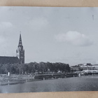 Pori, kirkko ja silta yli Kokemäenjoen, kaupunkia, vkpk ei p - pikkukuva 1