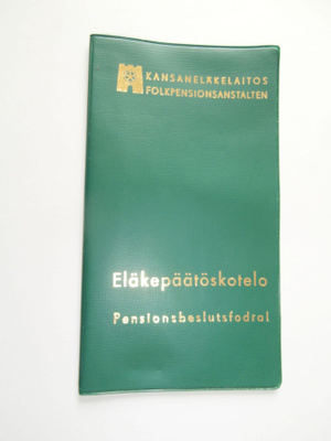 KANSANELÄKELAITOS ELÄKEPÄÄTÖSKOTELO