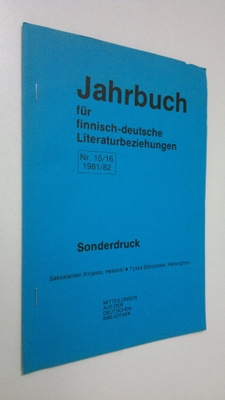 Jahrbuch fur finnisch-deutsche Literaturbeziehungen Nr.15...