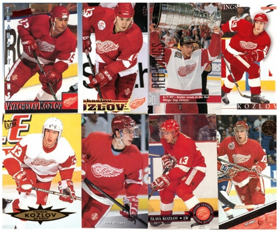 8 x VYACHESLAV KOZOV Detroid Red Wings