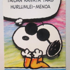 KULKENUT SNOOPY TENAVAT POSTIKORTTI CHARLES. M. SCHULZ - pikkukuva 1