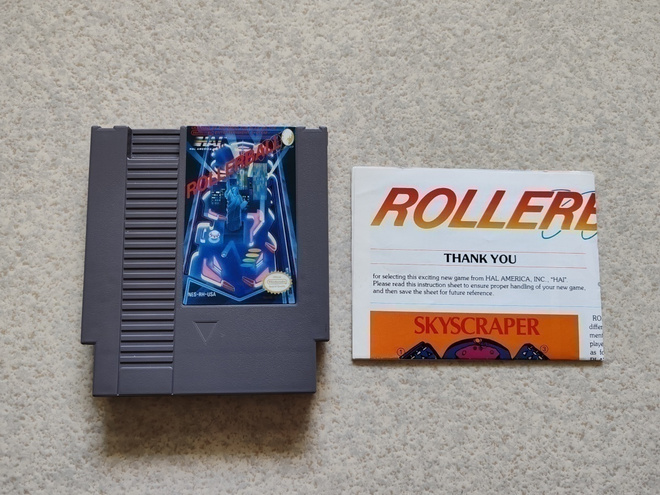 NES: Rollerball + Ohjelappu (USA)