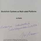 Juri Mattila : Blockchain systems as Multi-sided Platform... - pikkukuva 2