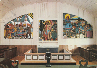KIRKKOKORTTI - JUKKASJÄRVEN KIRKKO - SISÄKUVA