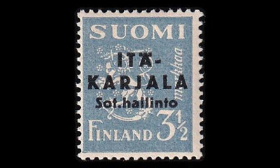 IK_5 ** Itä-Karjala 3,50mk musta lisäp (1941)