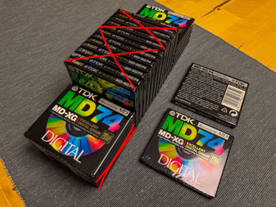 TDK MiniDisc MD-XG 74 levyjä (10 kpl)