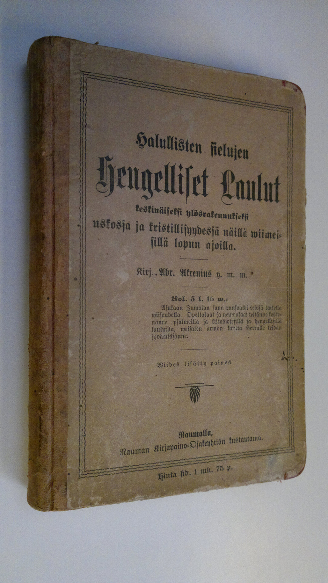 Abraham Achrenius : Halullisten sielujen hengelliset laul...