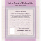 OKK obligatio SYP Union Bank of Finland optiotodistus Saksa - pikkukuva 1