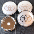 Toyota vannekeskiöt – Kromi-Hopea – 60mm (4kpl s - pikkukuva 1