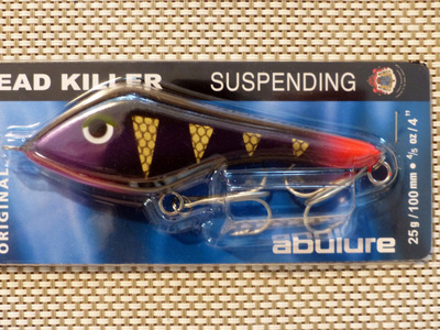ABU GARCIA FAT HEAD KILLER 100mm, 25g Väri: Black Stripe