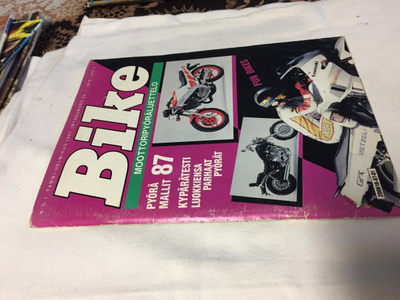 BIKE LEHTI 1/1987 MOOTTORIPYÖRÄLUETTELO HYVÄ