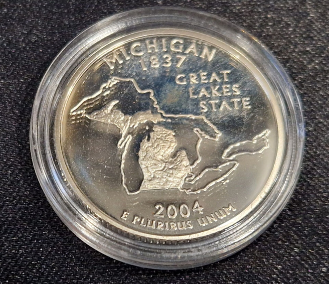 USA Hopea Michigan quarter 2004-S