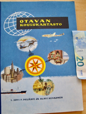 VANHA Otavan Koulukartasto 1970