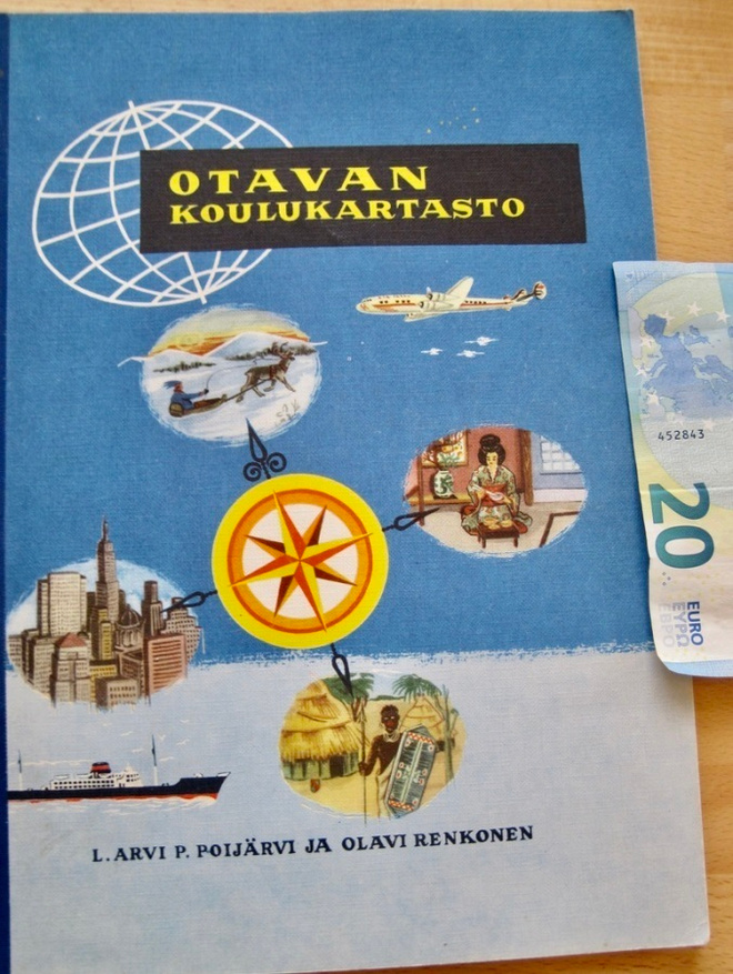 VANHA Otavan Koulukartasto 1970