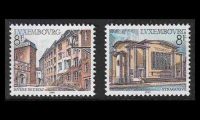 Luxemburg 1056-7 ** Rakennuksia (1982)