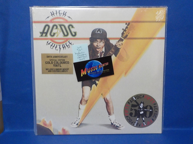 AC/DC - HIGH VOLTAGE UUSI 2024 GOLD VINYL LP