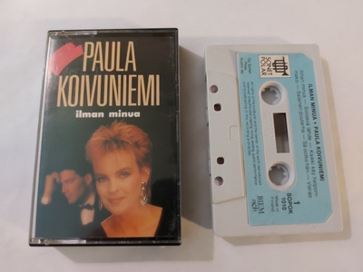 PAULA KOIVUNIEMI - ILMAN MINUA c-kasetti ( Hyvä kunto )