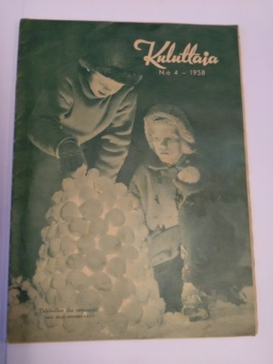 Kuluttaja No 4 tammikuu 1958