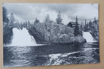 Hyrynsalmi, Komulan köngäs, mv valokuvapk, p. 1955