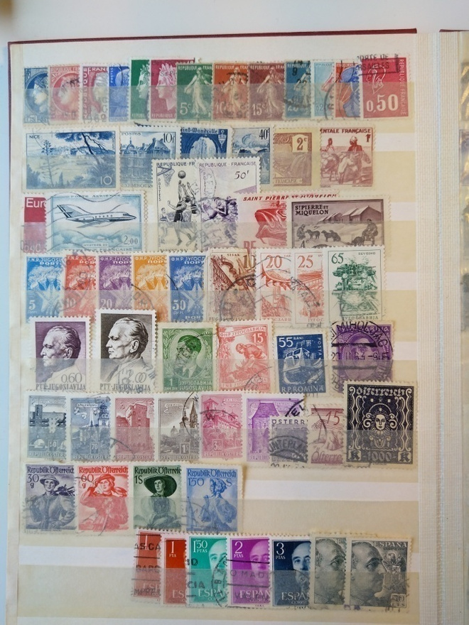 Ranska, Jugoslavia, Romania, Itävalta postimerkkejä erä
