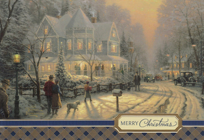 Thomas Kinkade: Luminen katu (taittokortti)