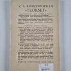 V.A. Koskenniemi : Etruskien haudoilta nykypäivien italia... - pikkukuva 2