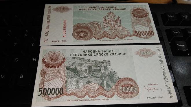 Croatia Kroatia 50000 dinara 1993 PR23 UNC