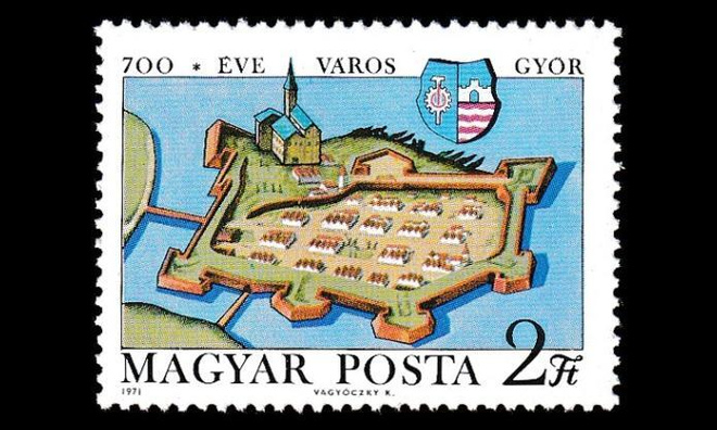 Unkari 2660 ** Kaupunki Györ 700v (1971)