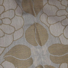Beige-kulta kukkakuvio sisustuskangas 140x122cm - pikkukuva 2