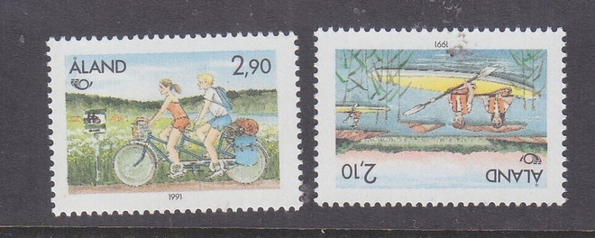 Åland 1991 LaPe 51 ja 52 postituoreena.
