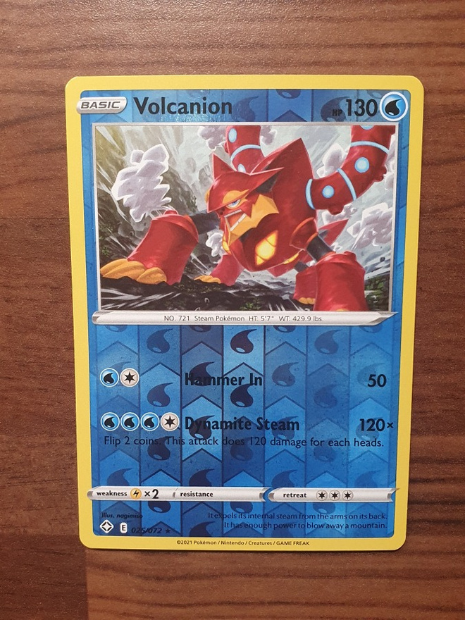 Pokemon Volcanion 025/072 Reverse holo Rare