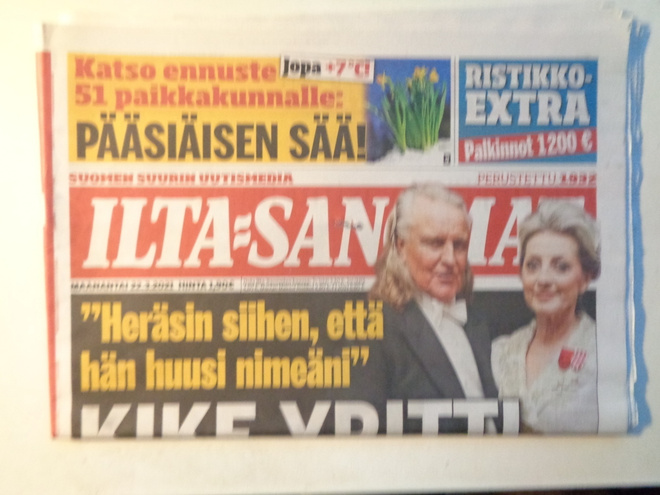 Ilta-Sanomat 22.3.2021 (25.10)
