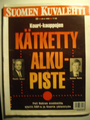 Suomen Kuvalehti Nro 22/1992. (12.3)