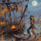 Halloween merirosvoluurangot ja laivan hylky - pikkukuva 1