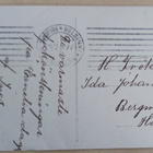 Lapset menossa onnittelemaan kukkien kanssa, p. 1914 - pikkukuva 2
