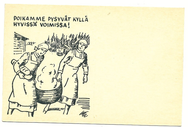 Vanha KENTTÄPOSTIKORTTI