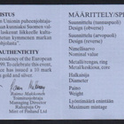 1999 10 markkaa proof Puhetta Pohjolasta Kulta/hopea - pikkukuva 4