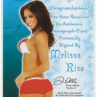 Bench Warmer 2011 Holiday Series Autograph Melissa Riso - pikkukuva 2